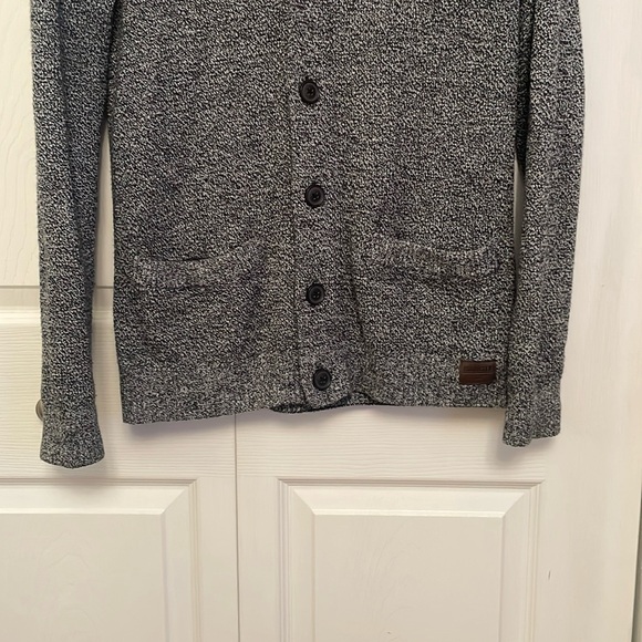 HOLLISTER Men’s Button Down Knit Cardigan Sweater with Shawl Collar Small - Picture 5 of 13